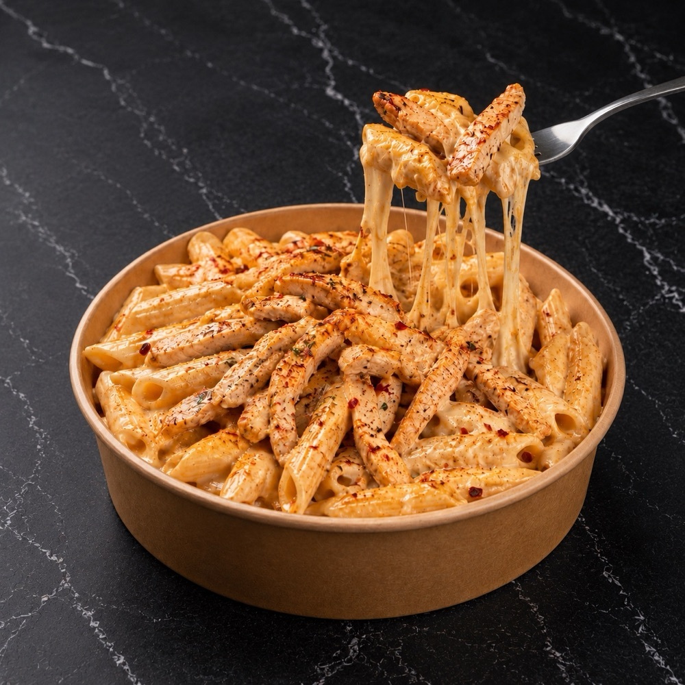 Tavuklu ( acılı ) kremalı penne