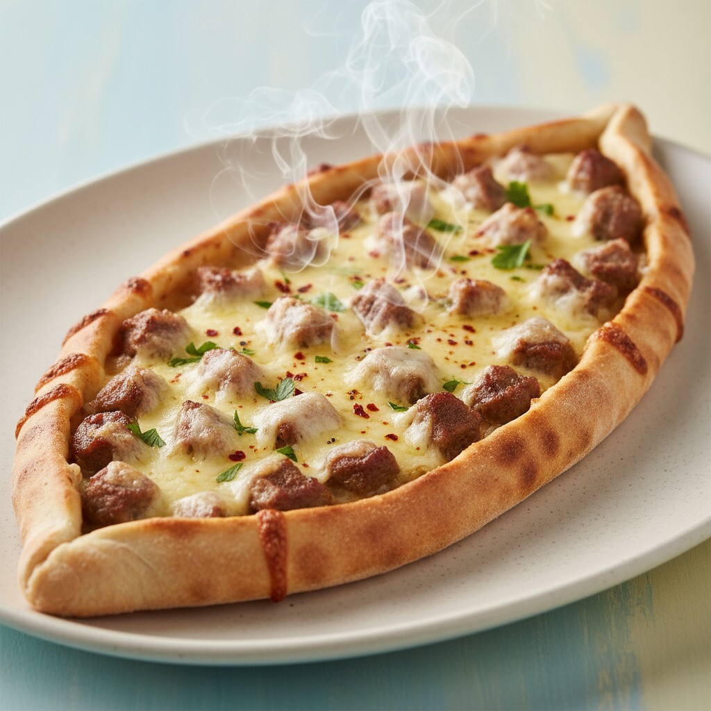 Kuşbaşılı Kaşarlı Taş Fırın Pide(50 cm)