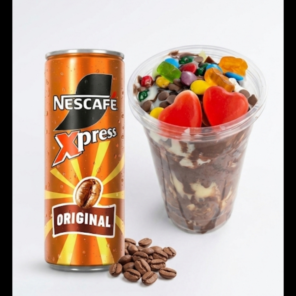 Mirex Bardak(büyük boy)Bubble Waffle + Nescafe Xpress 250 ml