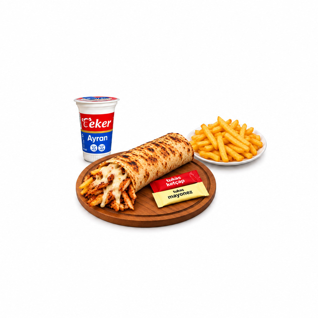 Köşem Klasik Fest Tavuk Döner Dürüm Menü