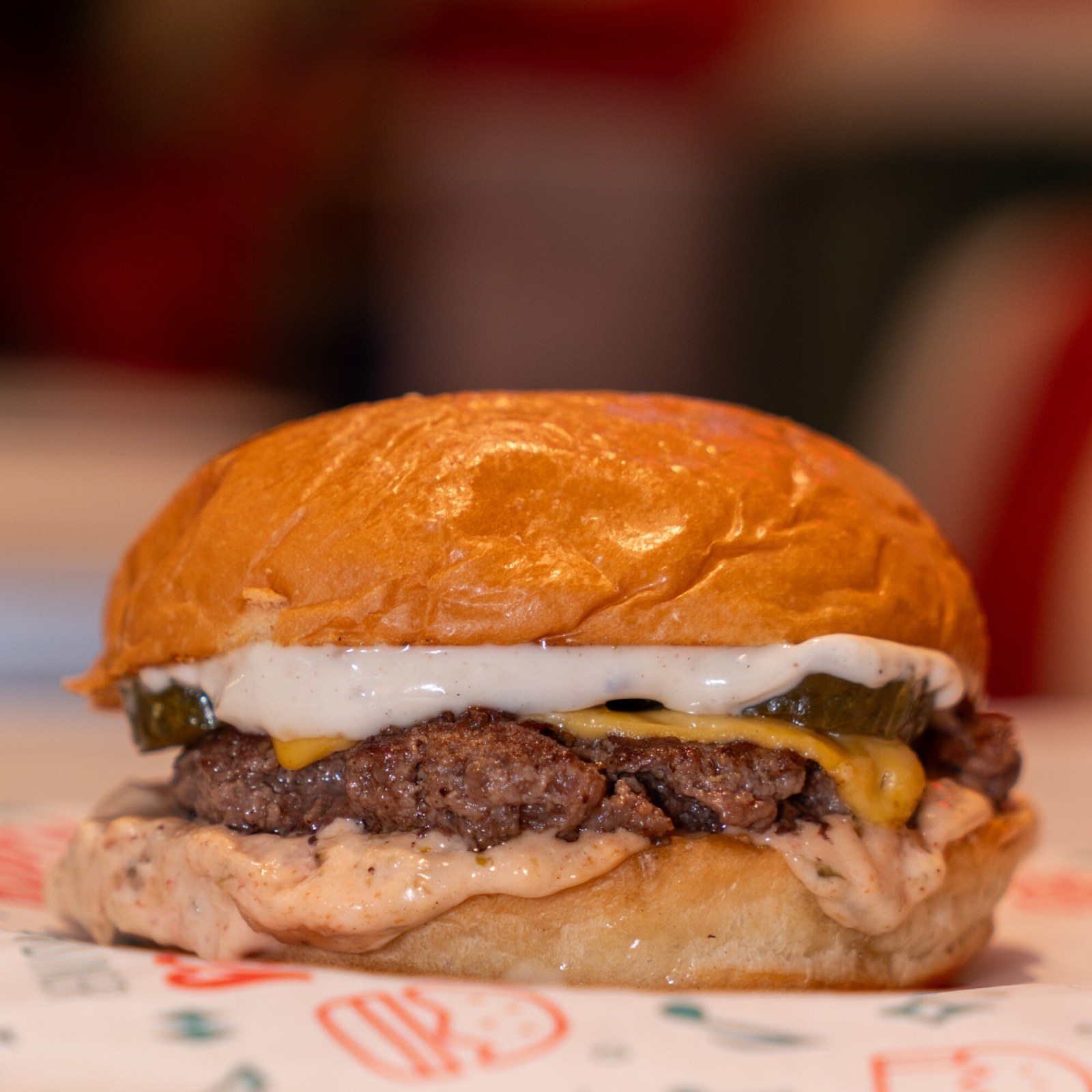 Cheese Smash Burger Menü