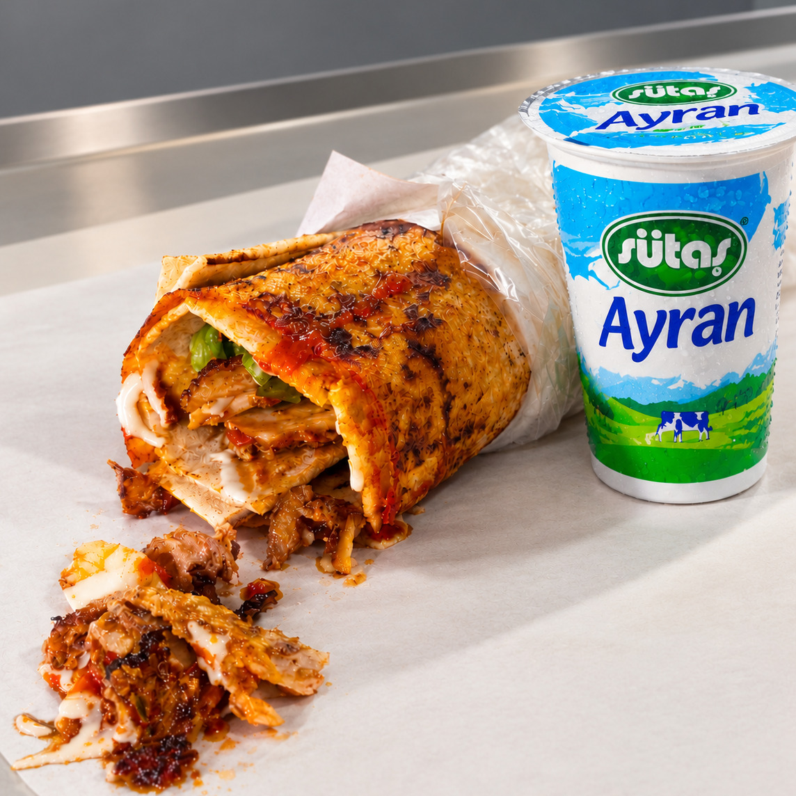 Tavuk Dürüm Menü (80 gr)