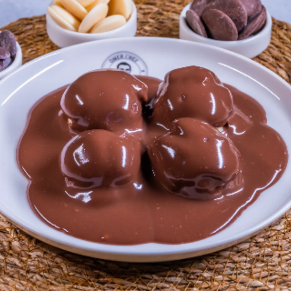 Sütlü Belçika Çikolatalı Profiterol (1 Kg) (20 Adet)