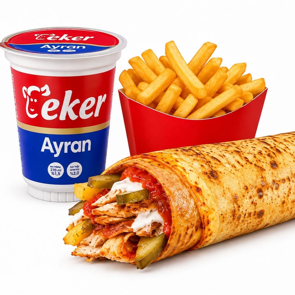 Ekonomik Tavuk Döner Menü (100Gr.)