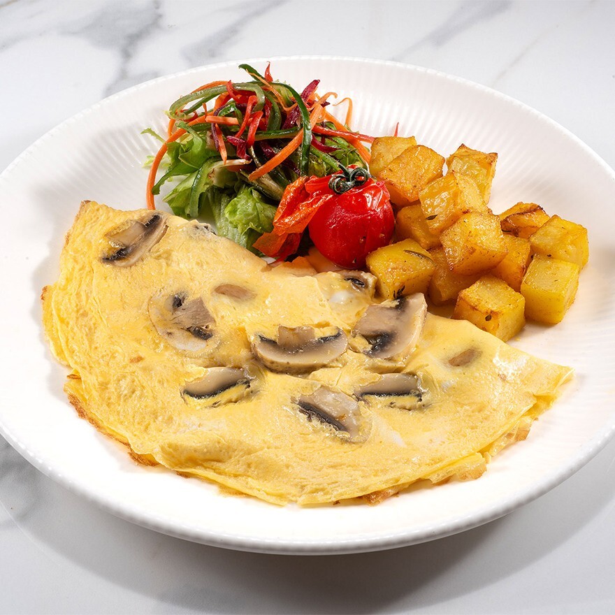 Kaşarlı Mantar Omlet