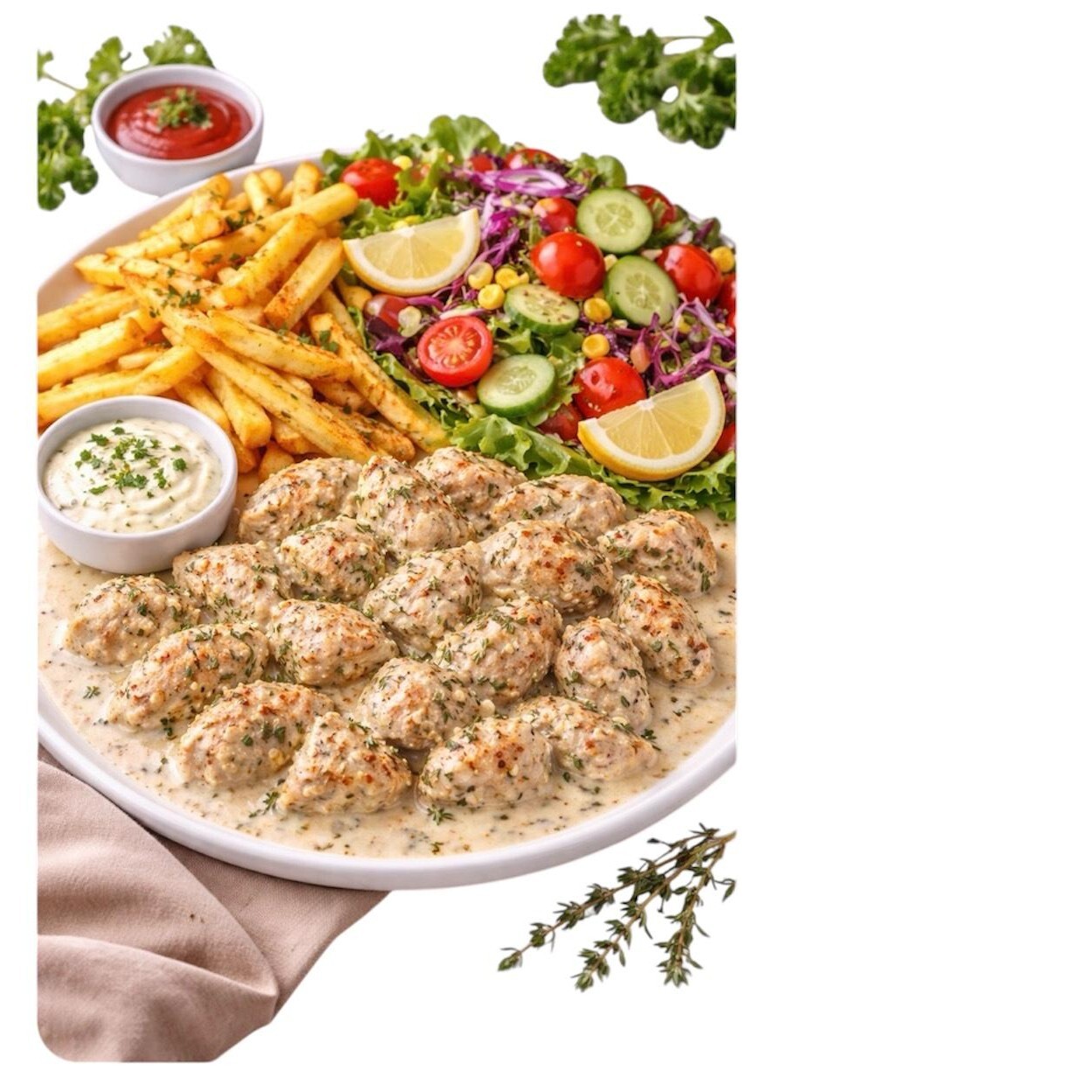 Kremalı Kekikli Tavuk