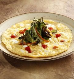 Beyaz Peynirli Domatesli Omlet