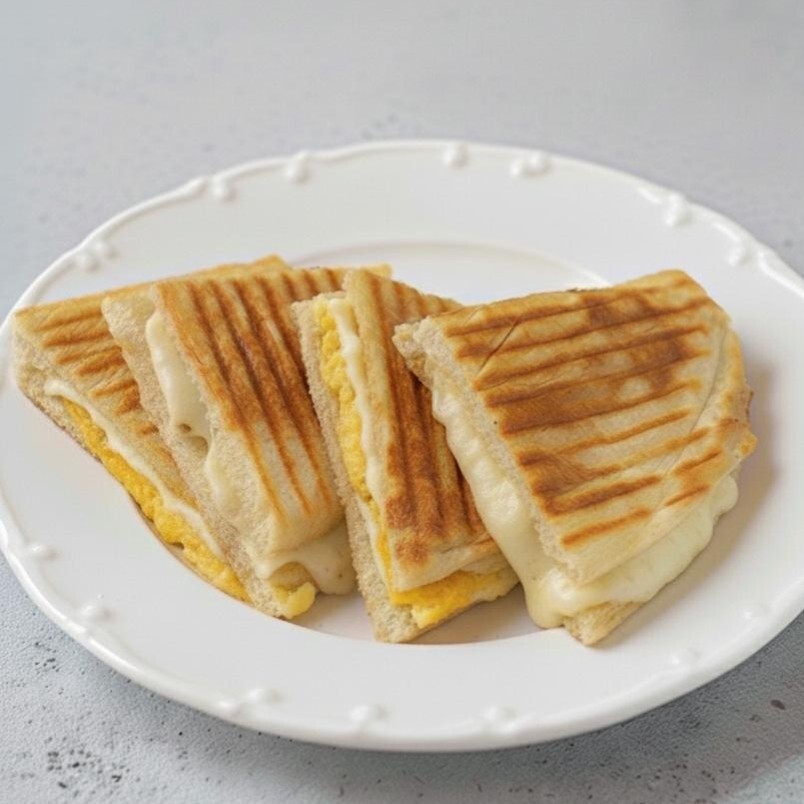 Yumurtalı Kaşarlı Bazlama Tost