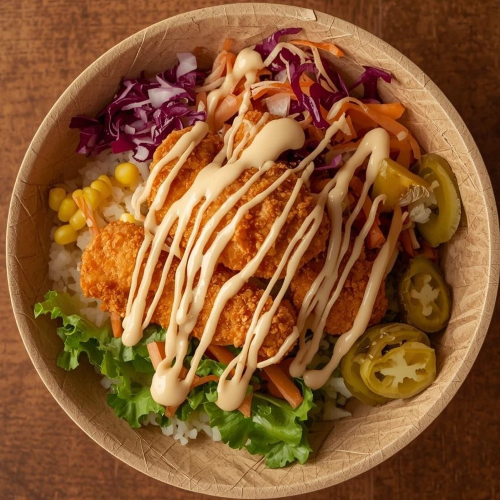 Trüflü Crispy Chicken Bowl
