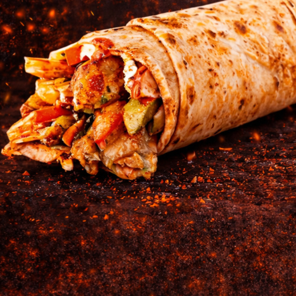Hatay Usulü Tavuk Döner Dürüm