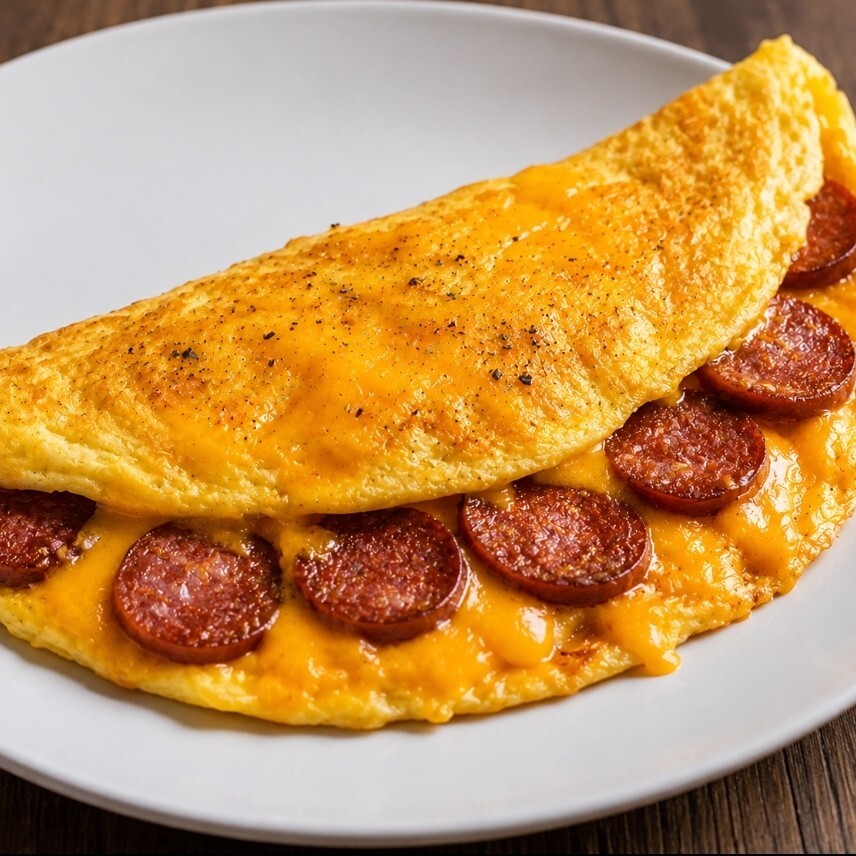 Cheddarlı Sucuklu OMLET