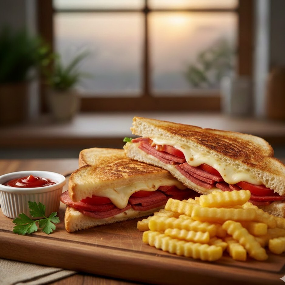 Karışık Tost + Patates Kızartması