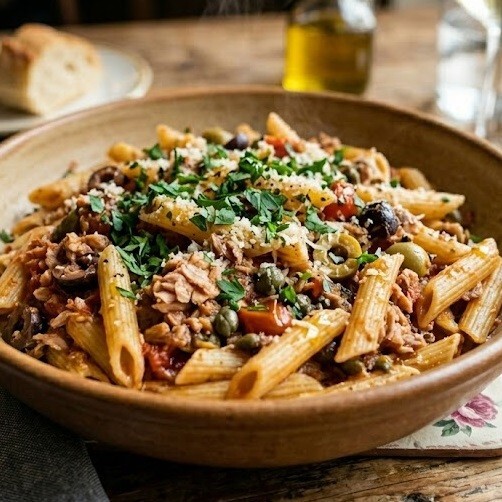 Ton Balıklı Penne