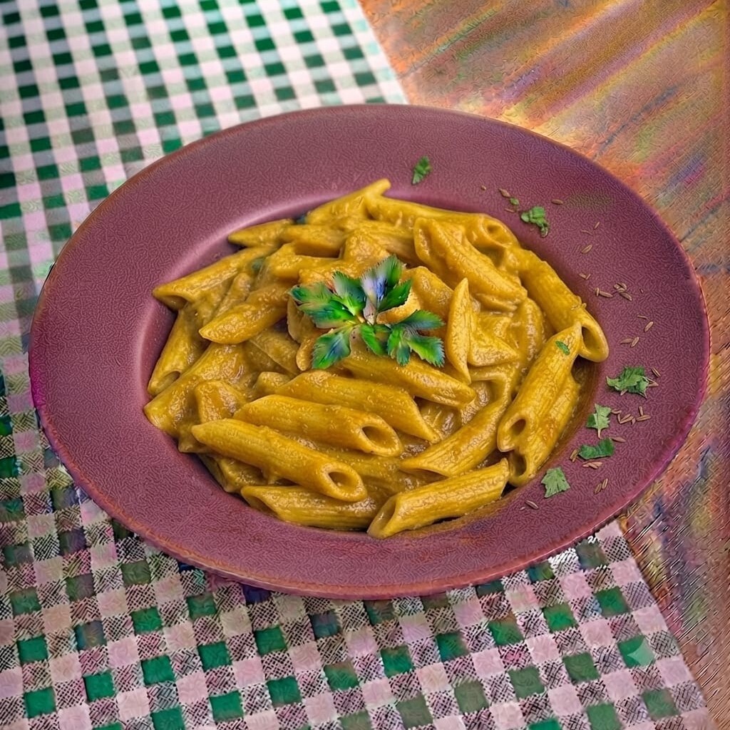Cheddar Peynir Soslu Penne Makarna