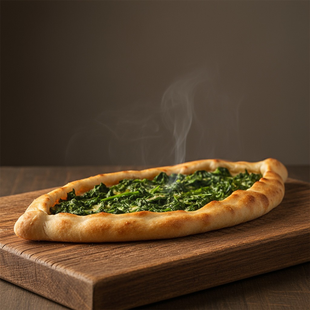 Ispanaklı Kaşarlı Pide