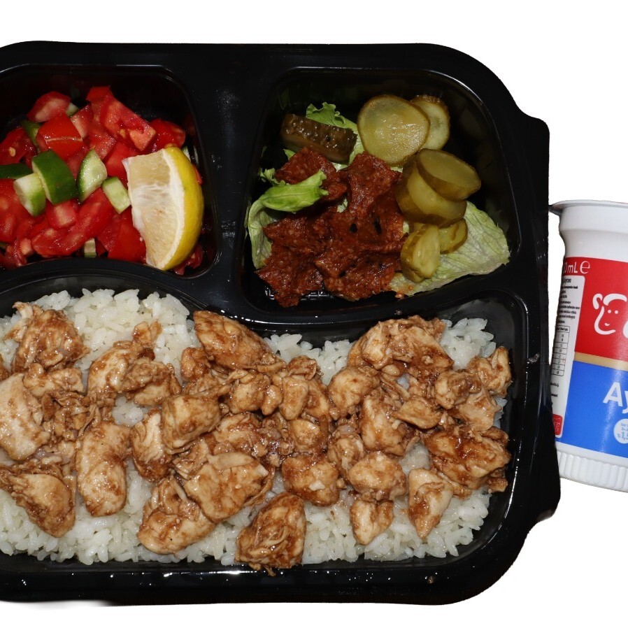 Pilav Üstü Barbekü Soslu Tavuk Menü
