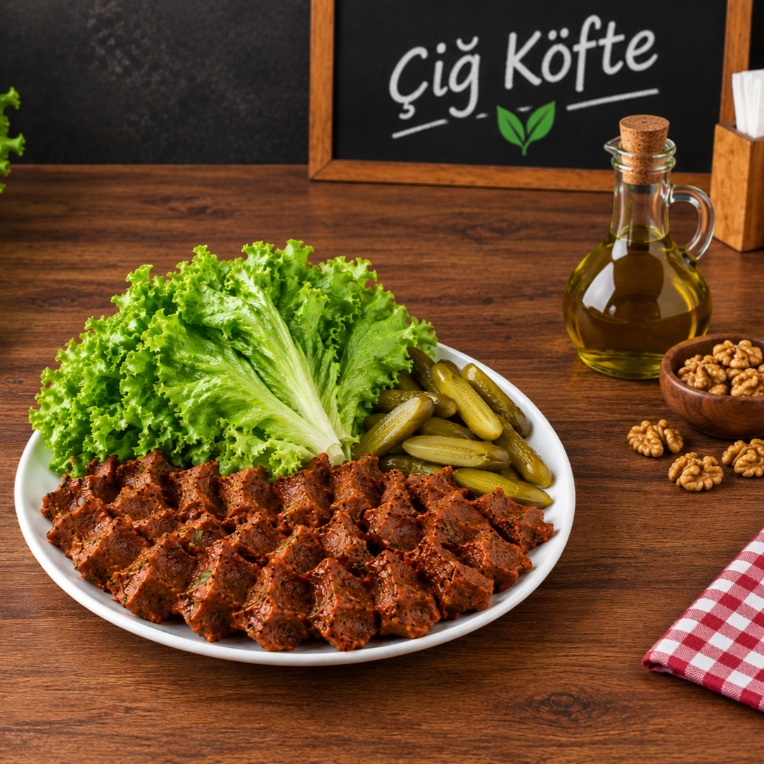 Çiğ Köfte Zeytinyağlı Cevizli (1 Kg)