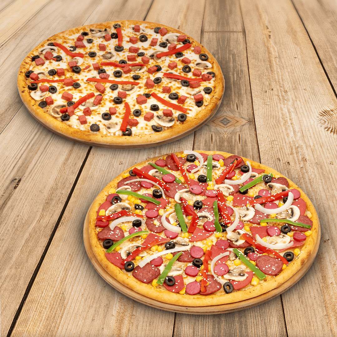 2'li Kallavi Pizza (Büyük) Menü