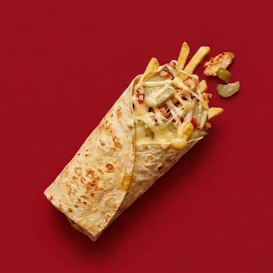 Yaprak Tavuk Döner Kaşarlı Dürüm
