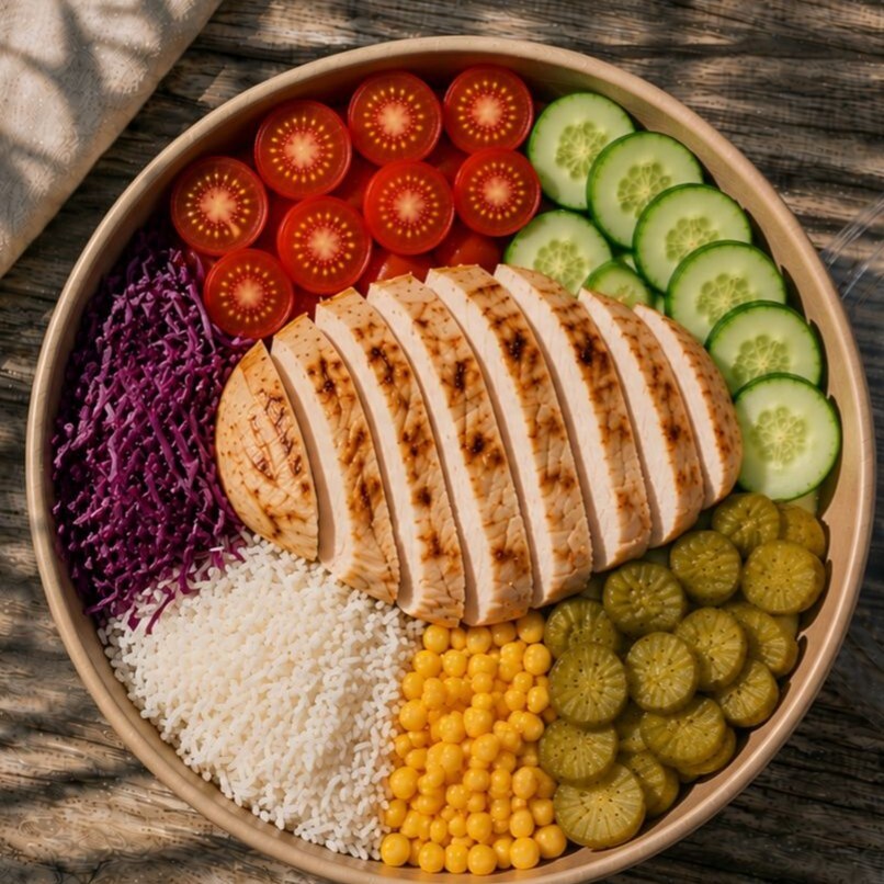 Basmati Pirinçli Tavuklu Bowl