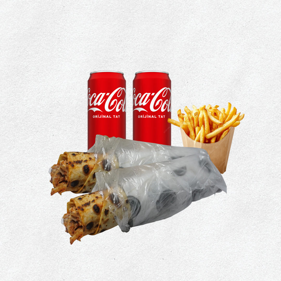 2'li Tavuk Döner Menü
