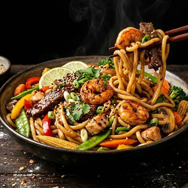 Teriyaki Soslu Mix Noodle
