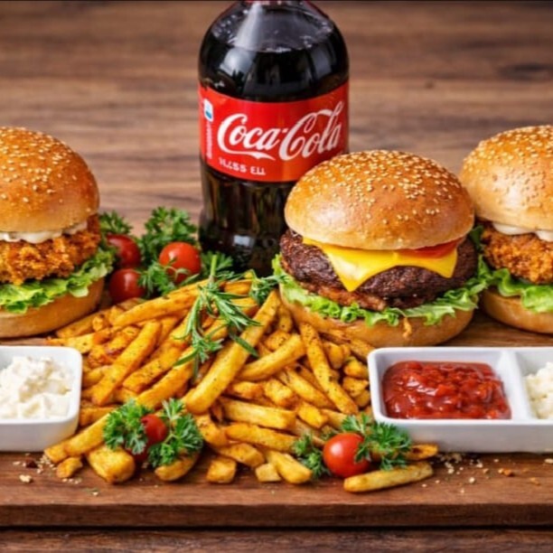 1 Köfte Burger + 2 Tavuk Burger Menü
