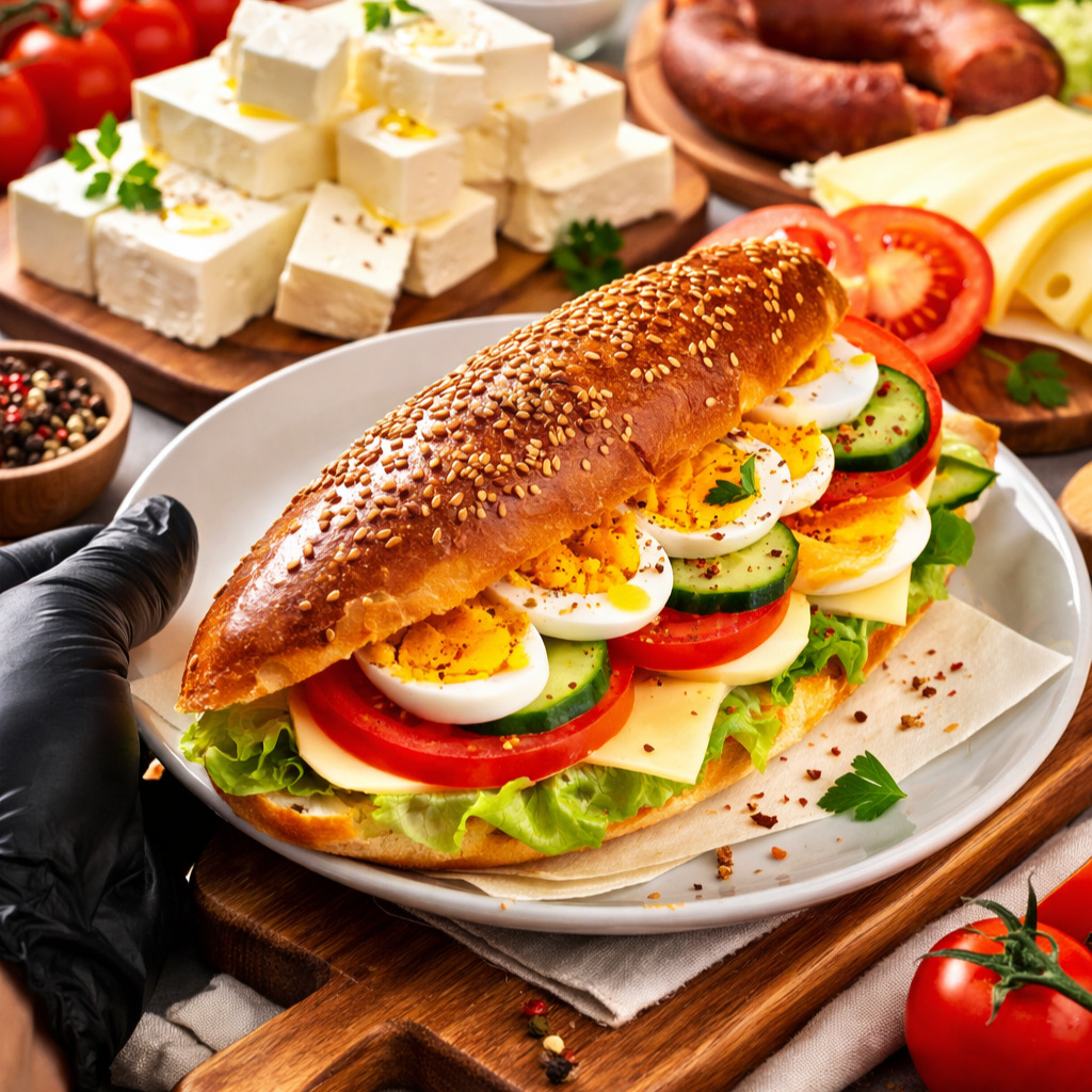 ⭐Çift Yumurtalı Protein Sandviç