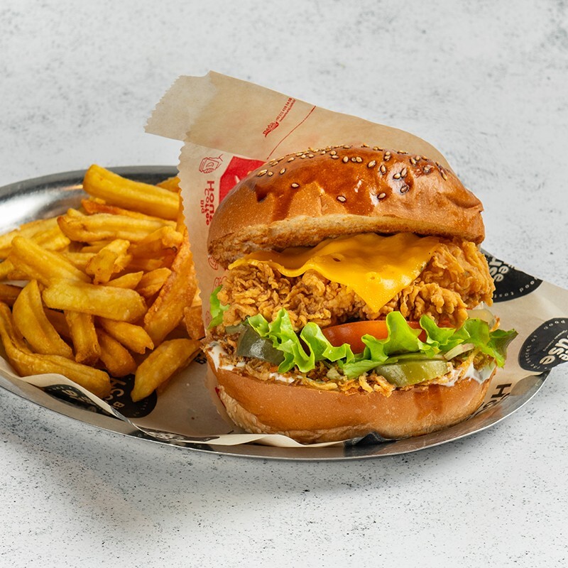 Cheddarlı Çıtır Burger (1106,52 KCal)