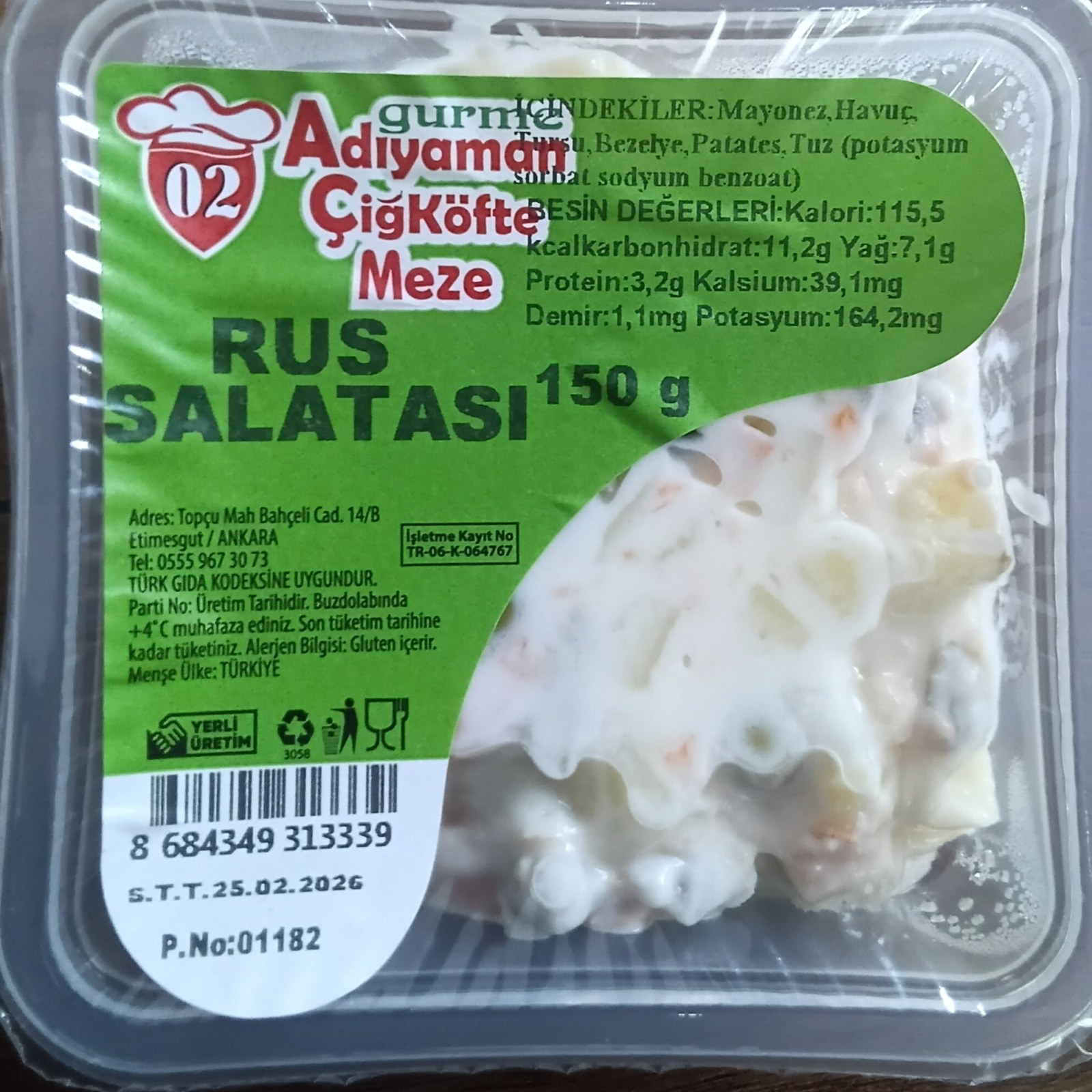 Rus Salatası 150 gr.