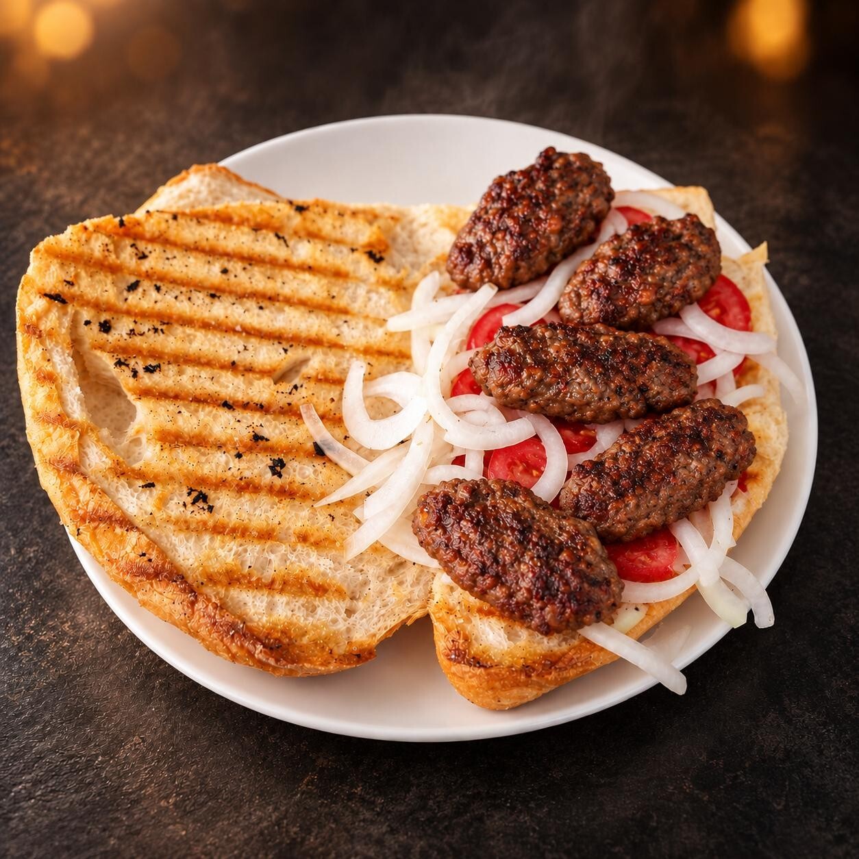Üç Çeyrek Ekmek Izgara Köfte