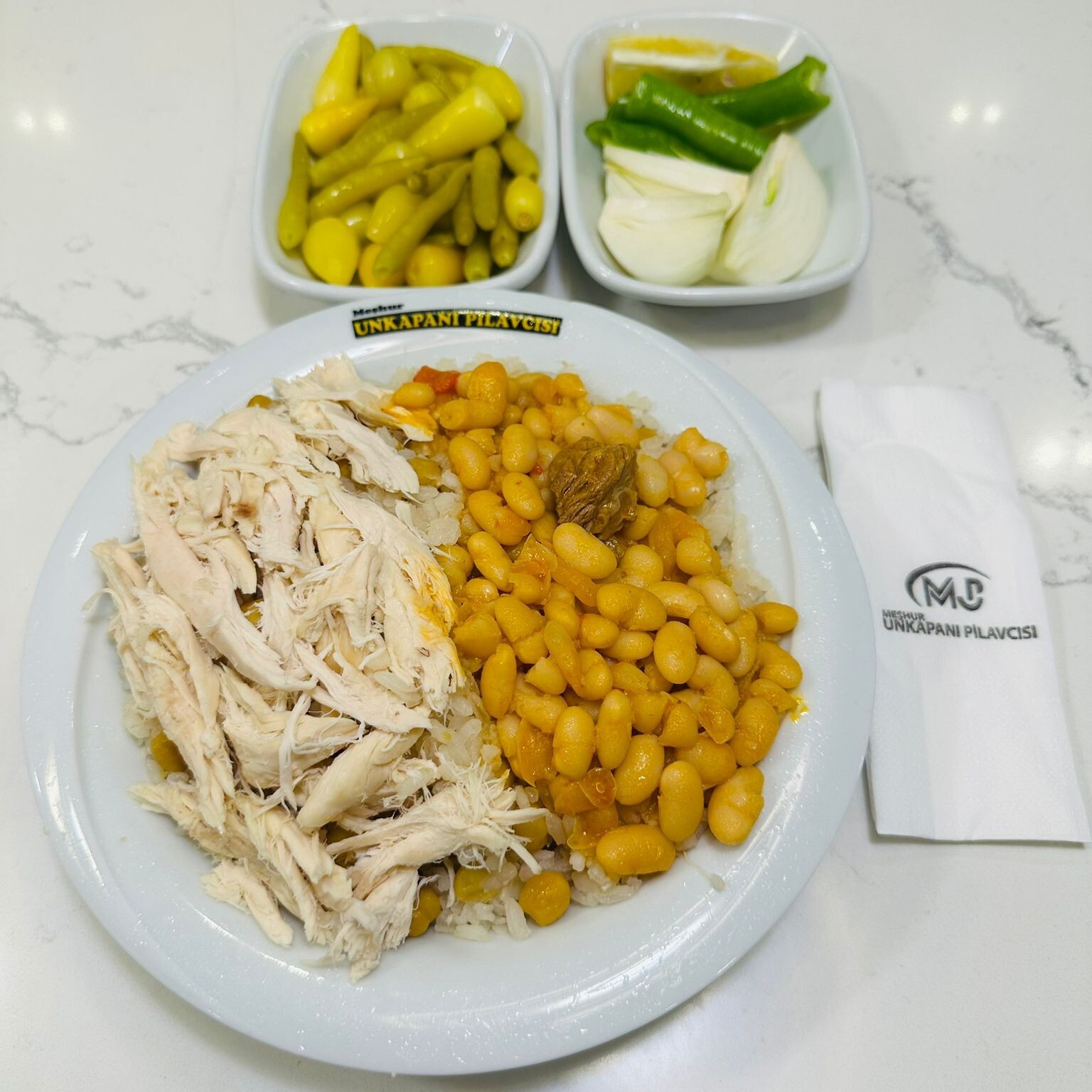 Tavuklu Kuru Fasulyeli Pilav (1,5 Porsiyon)