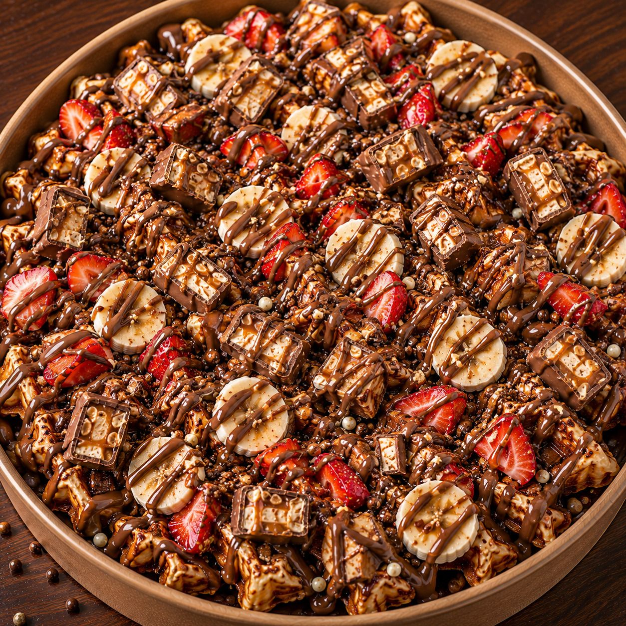 snickers waffle Bowl