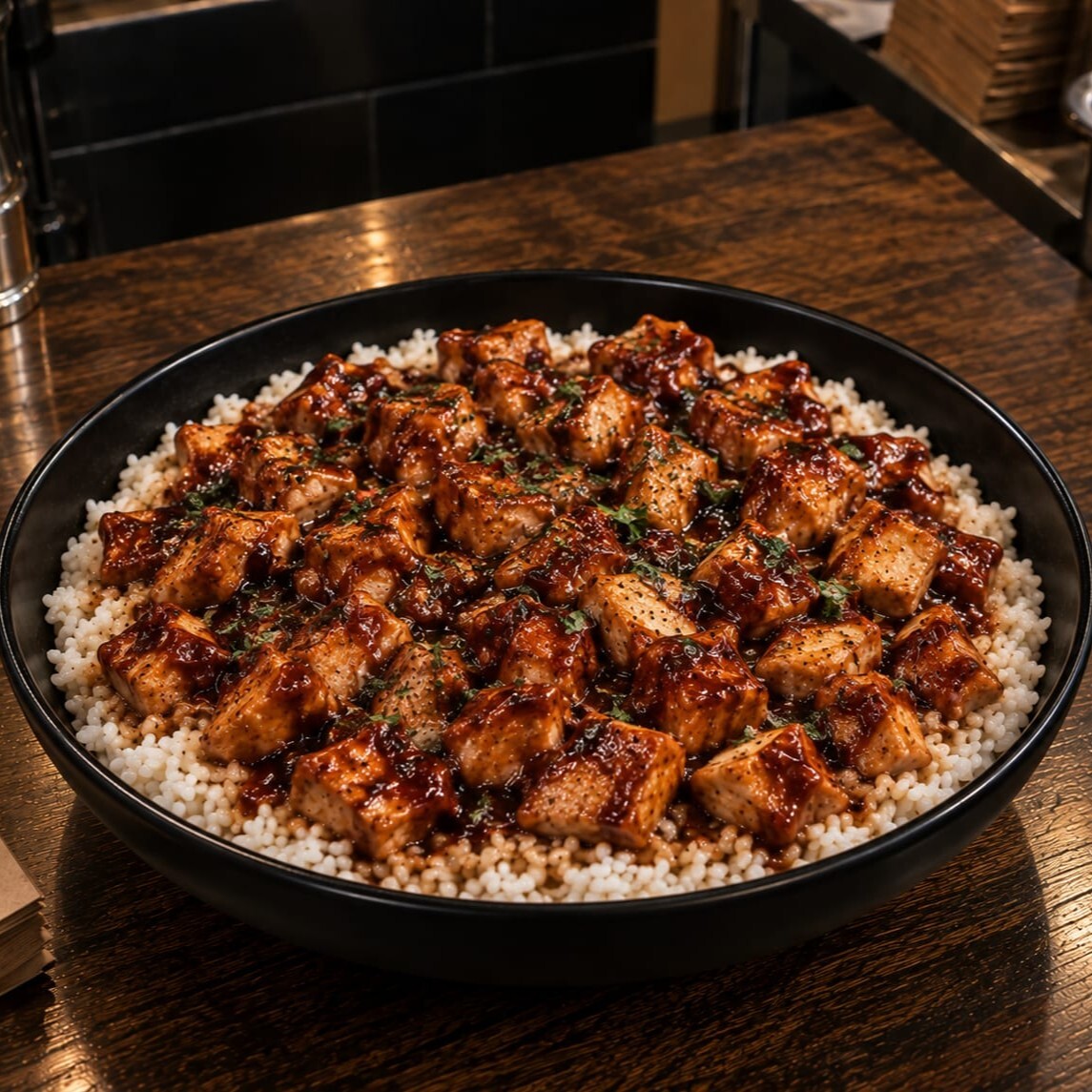 Barbekü Soslu Tavuklu Pilav