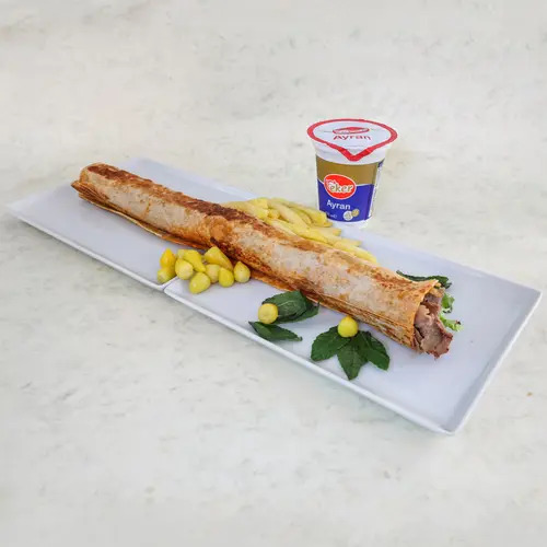 Ateş Mega Et Döner Dürüm Menü 1