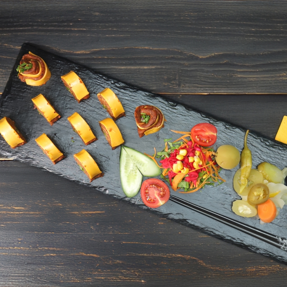 Cheddarlı Sushi Roll Çiğ Köfte