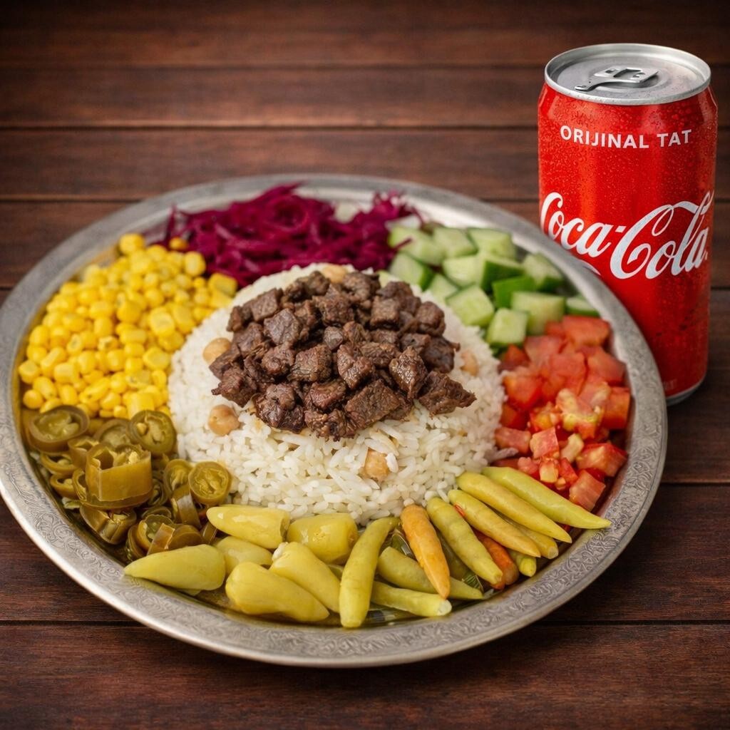 Pilav Üstü Dana Kavurma + KUTU İÇECEK