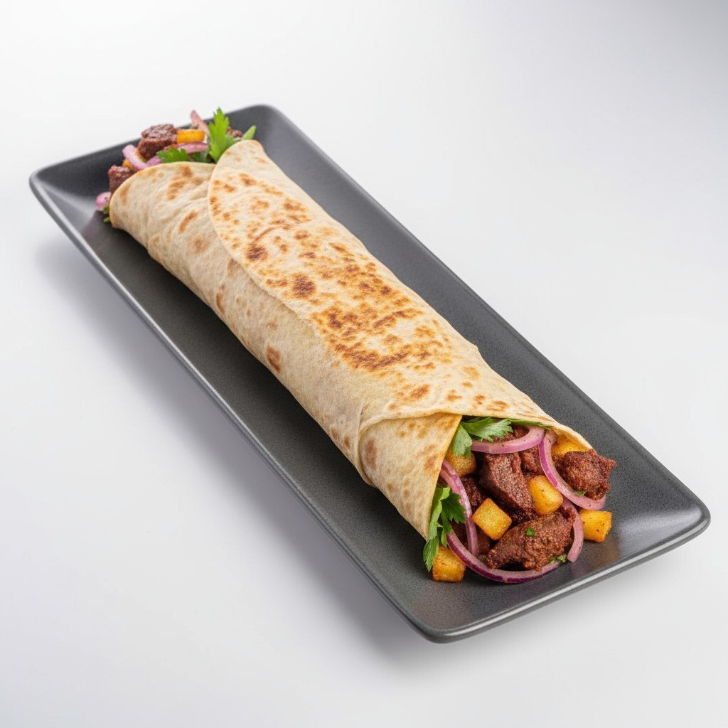 Double Ciğer Şiş Dürüm