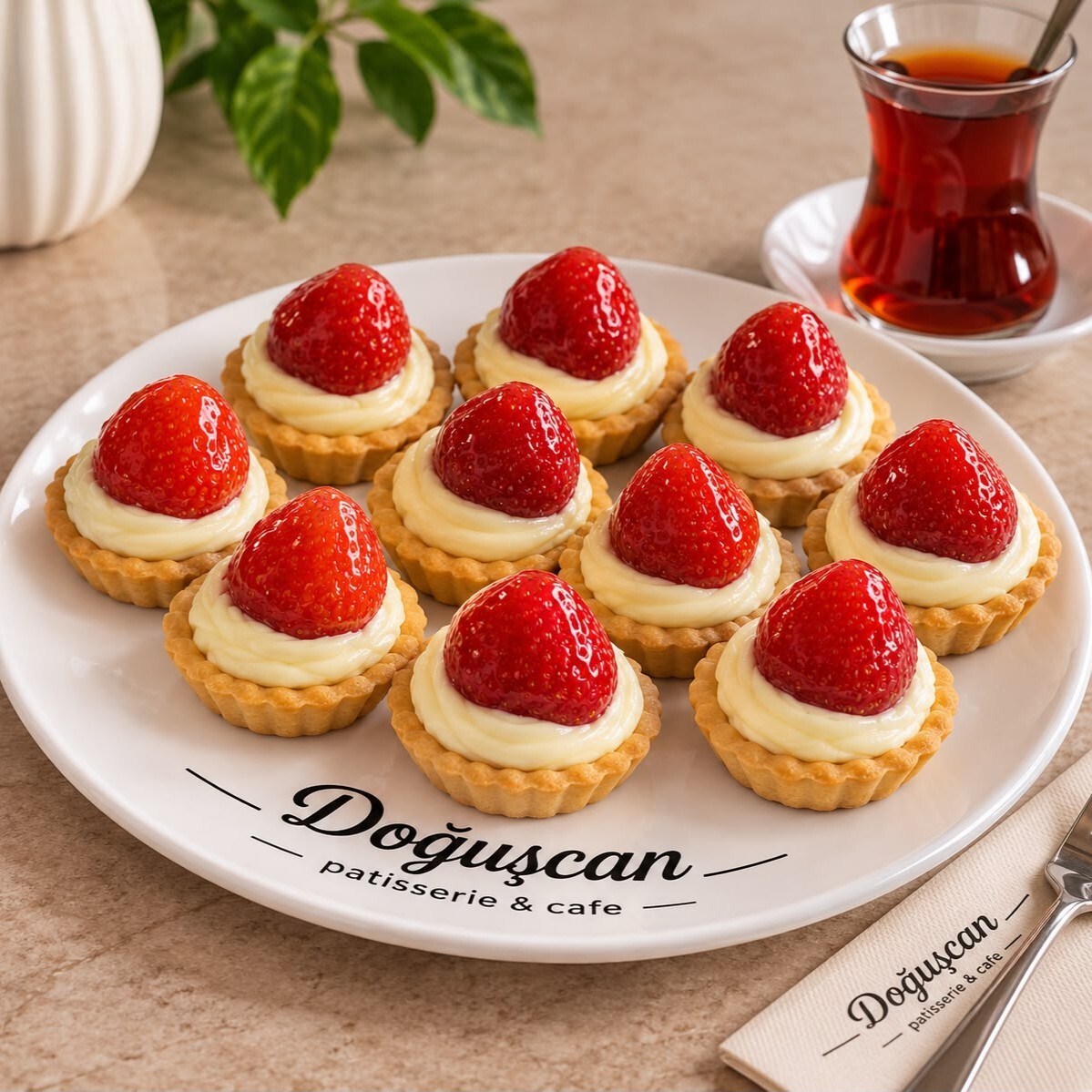 Çilekli Tartolet ( 1 kg.)