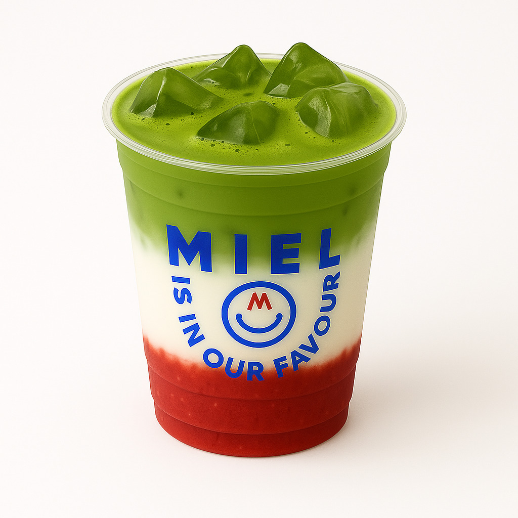 Iced Strawberry Matcha Latte