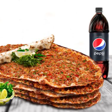 10 Lahmacun + 1 Litre Coca-Cola