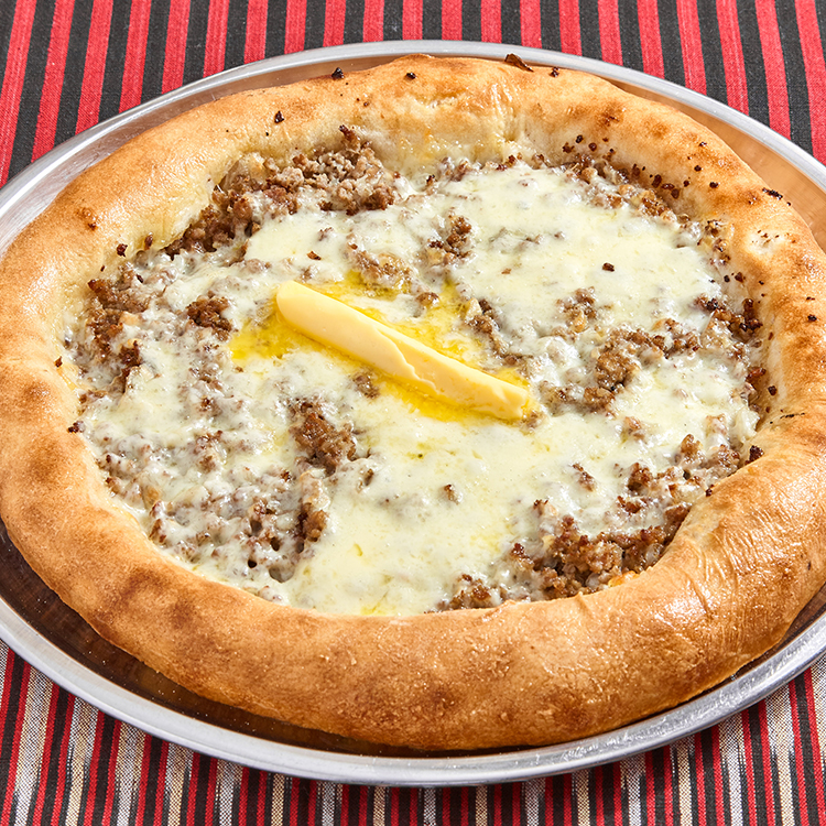 Kıymalı Kaşarlı Pide (Yuvarlak)