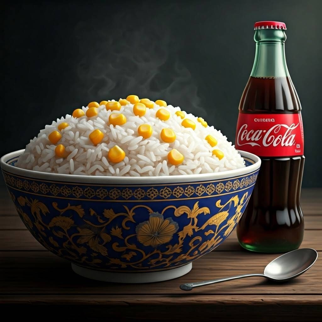 Vejeteryan Pilav+Coca Cola