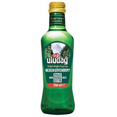Uludağ Maden Suyu Cam Şişe (250 ml.)