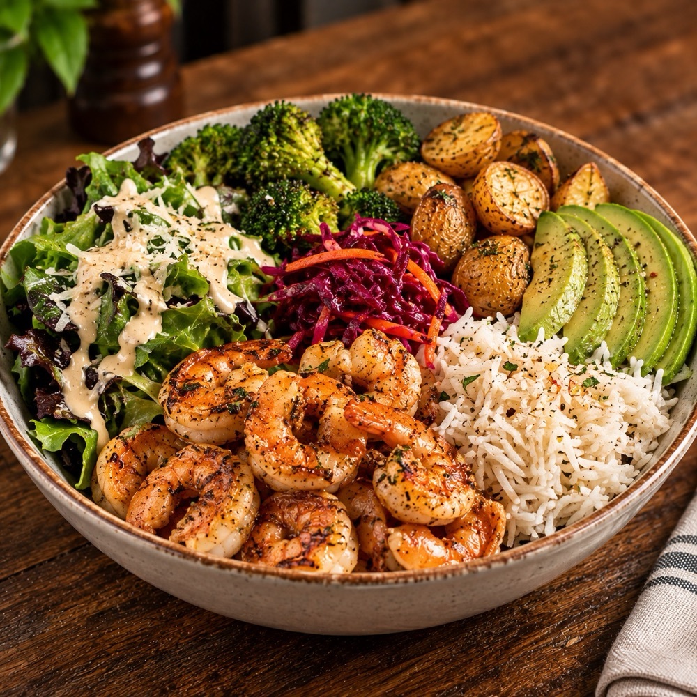 Karides Avokado Bowl