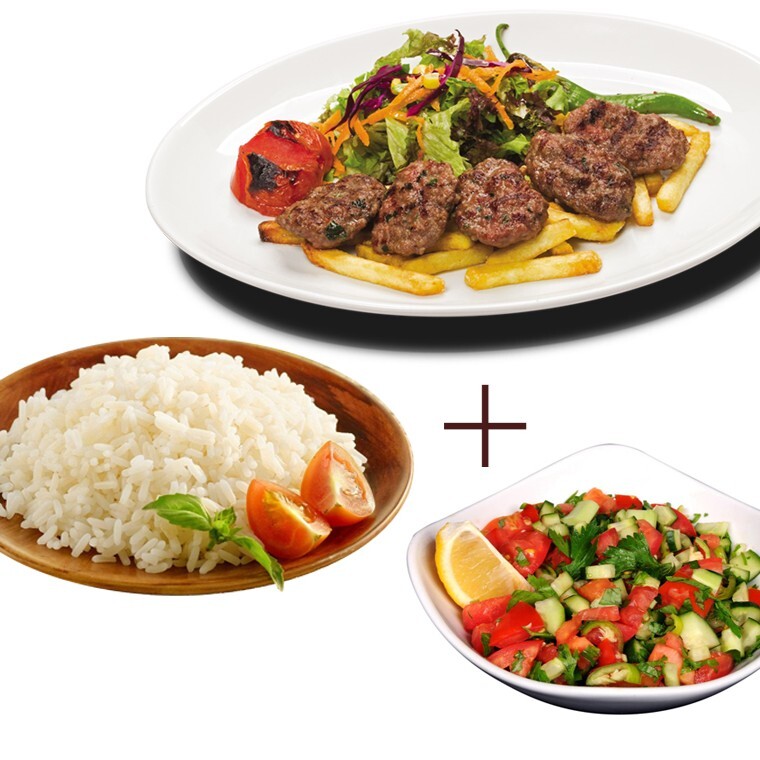 Köfte + Pilav + Salata