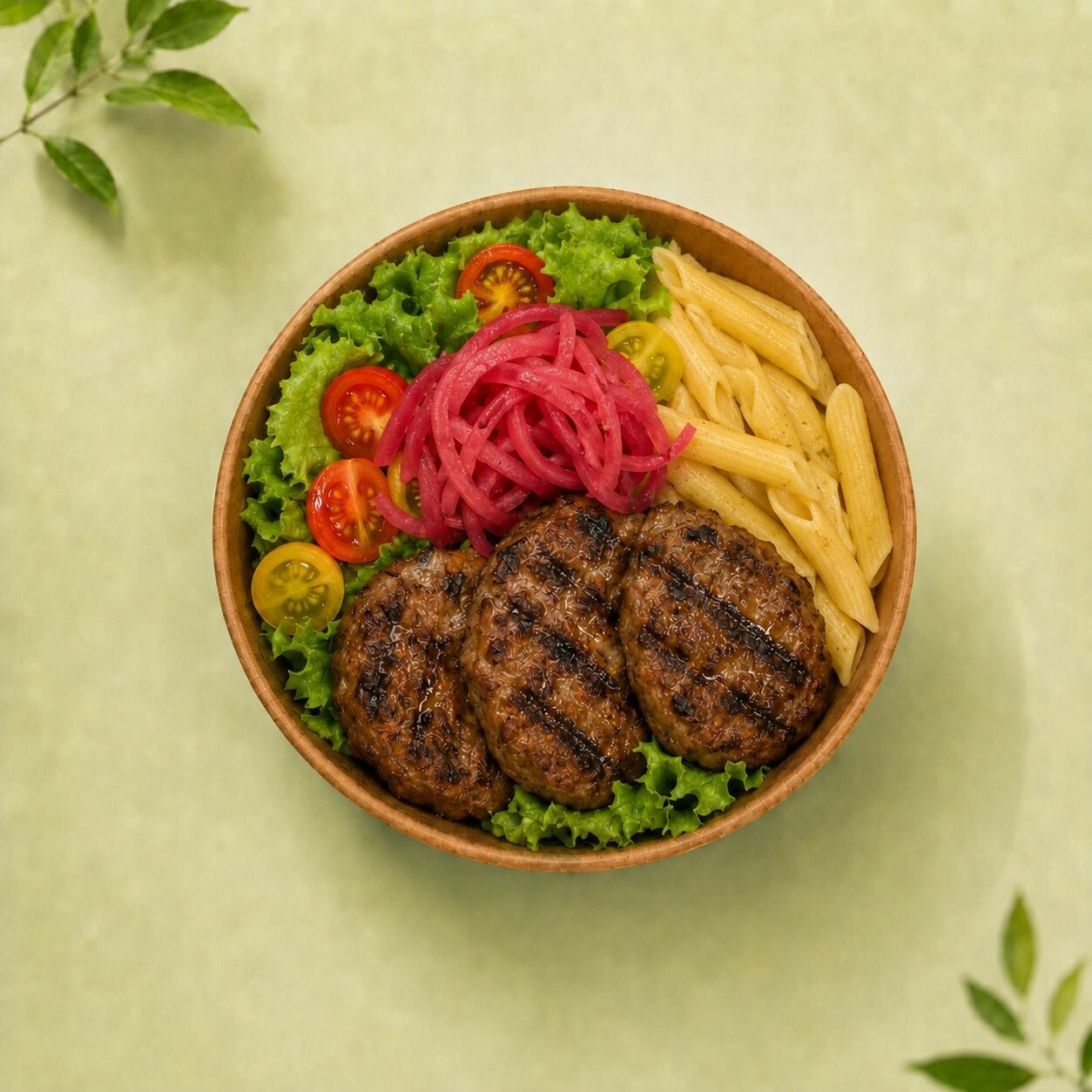 Köfte Makarna Bowl