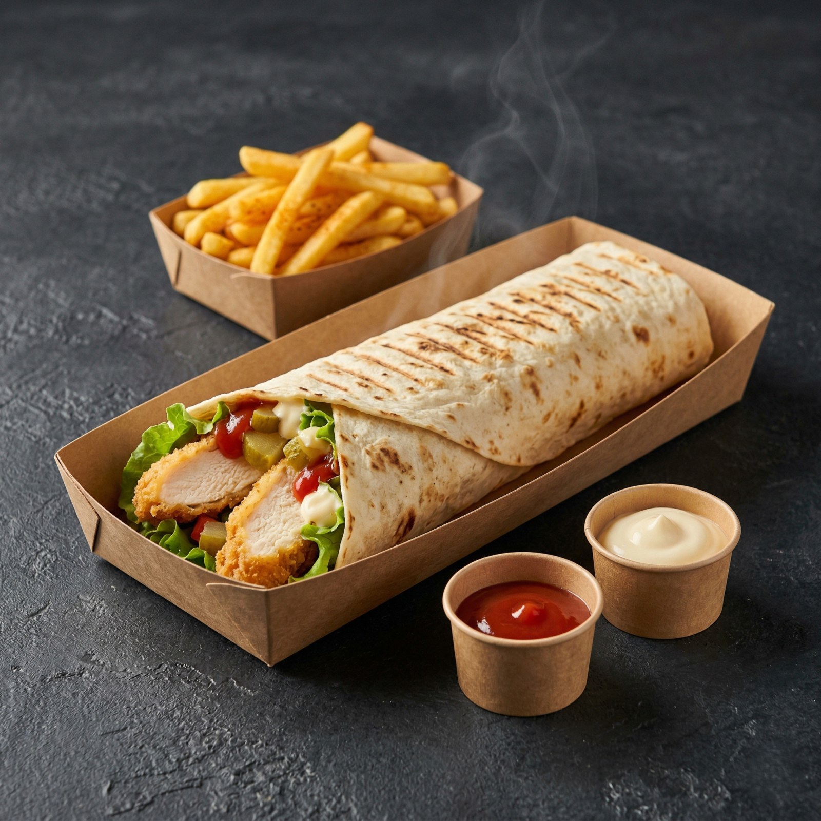 Çıtır Tavuk Dürüm -Crispy Chicken Wrap