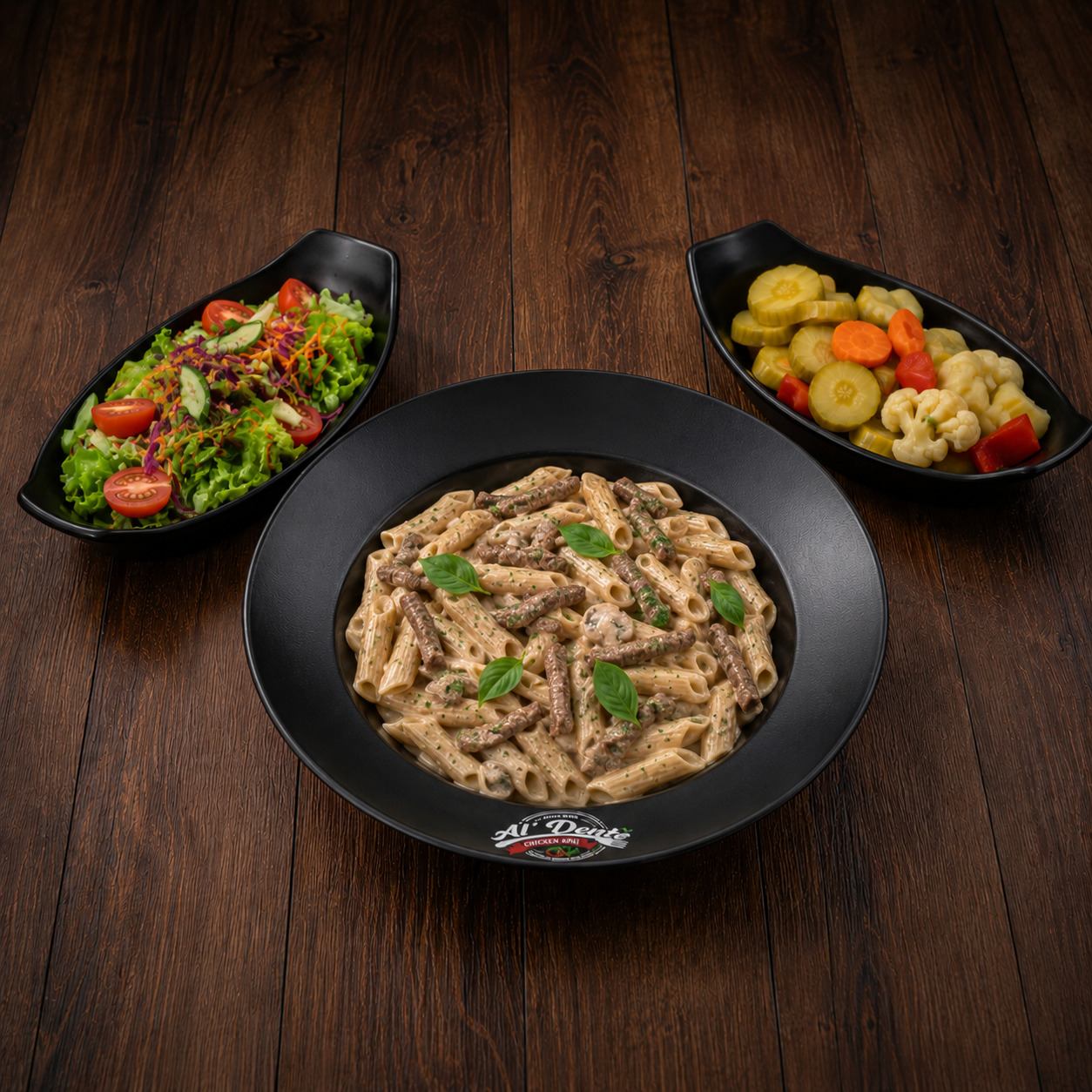Etli Kremalı Mantarlı Penne