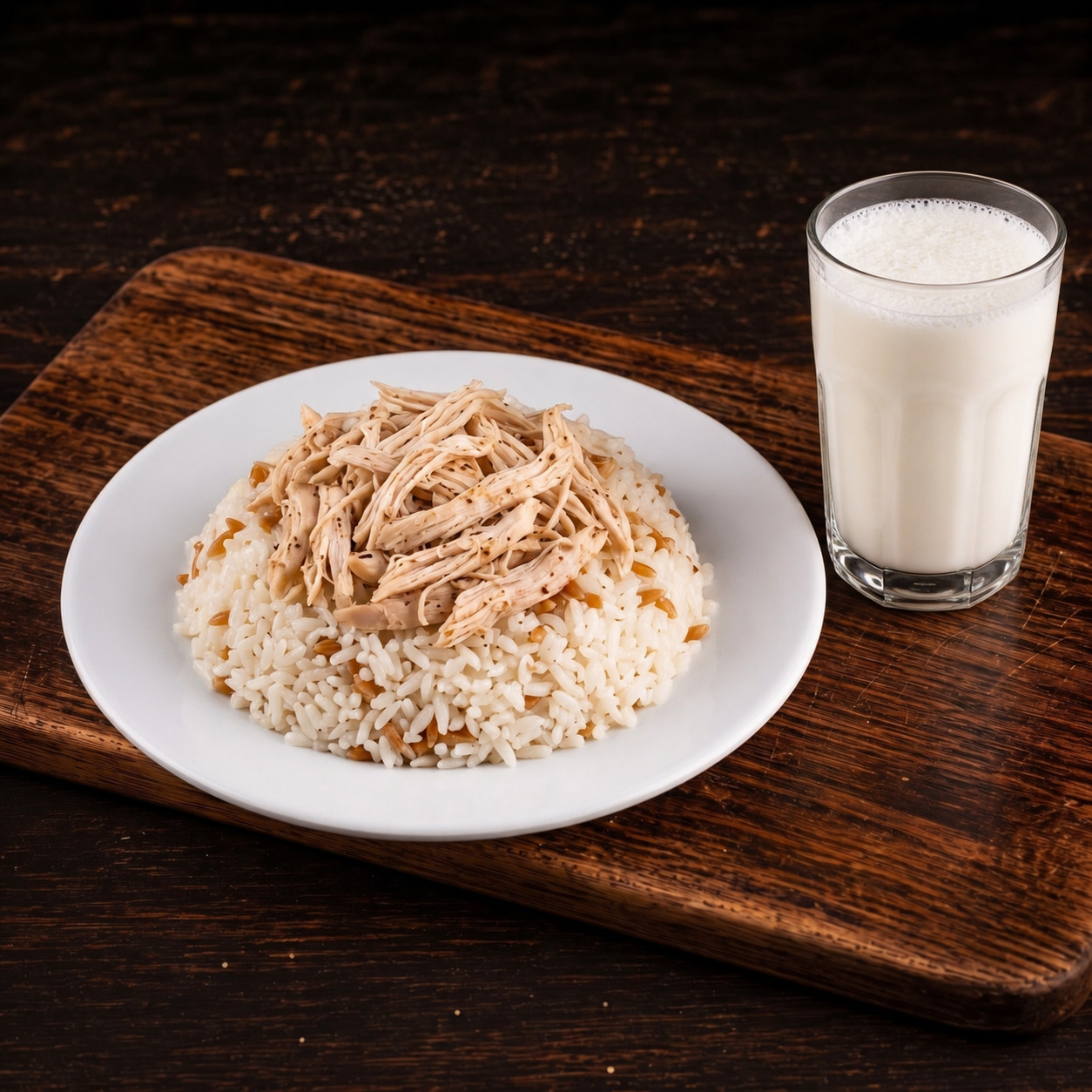 Tavuklu Pilav + Acılı Ayran